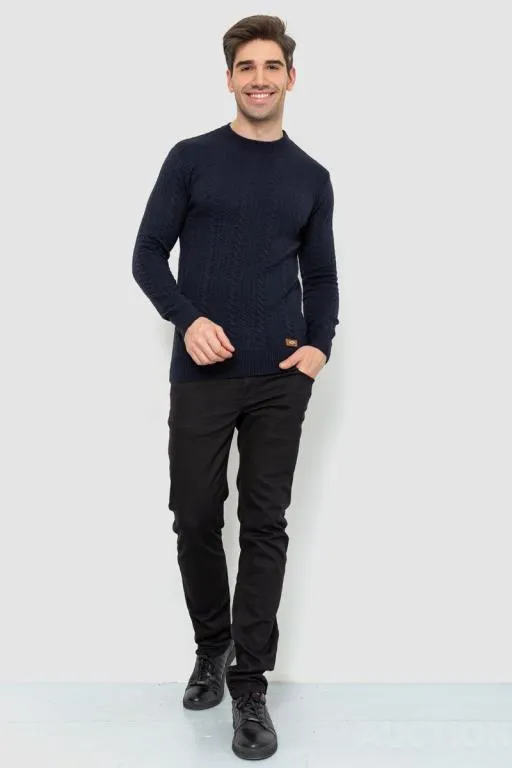 Купити Свитер мужской, цвет темно-синий, 214R18151