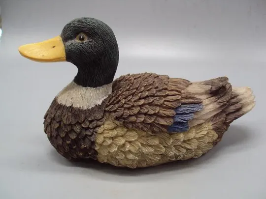 Фигура пластик утка статуэтка уточка селезень высота 11,5 см, длина 19 см №51 Де купити