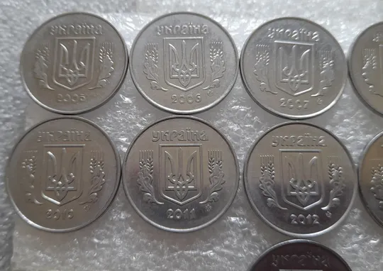 (4195) 5 копійок 2005-2015 порічниця - 11 монет  одним лотом(5 копеек погодовка) З аукціону