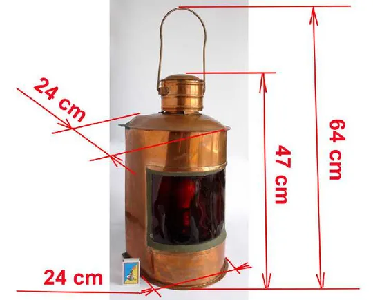 Купити Ліхтар бортовий лівий червоного світла мідь 1950-ті Зах. Німеччина