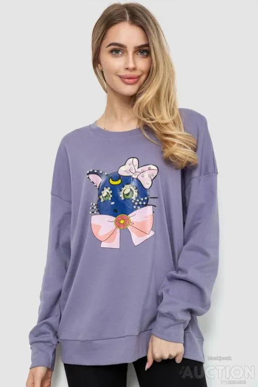 Батник женский, цвет темно-сиреневый, 129R1425-99 Ціна