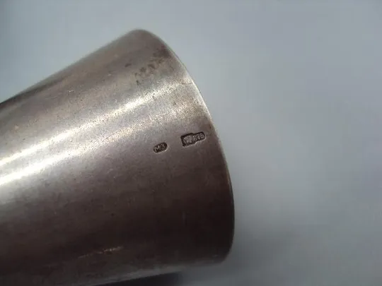 Рюмки стопки резьба виноград, груши и яблоки серебро 875 голова М3 вес 68,59 г рюмка лот 2 шт №14319 Характеристики