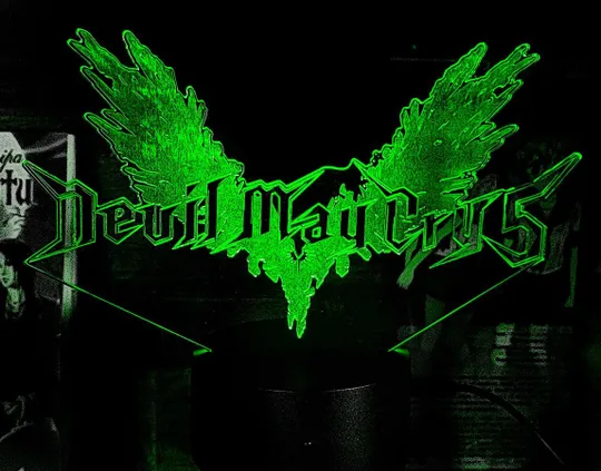 Акриловий світильник-нічник Devil May Cry зелений tty-n001984 Ціна