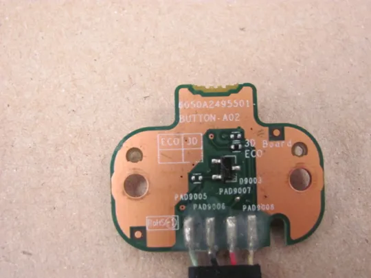 676-21 плата кнопки ВКЛ 6050A2495501 6017B0358801 для Toshiba Qosmio X870 X875  оригінал З аукціону