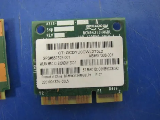 №291-9 WI-FI адаптер 657325-001 691415-001 654825-001 для HP Pavilion G6 2000 G7 G7-2000 G6-1000 оригінал З аукціону