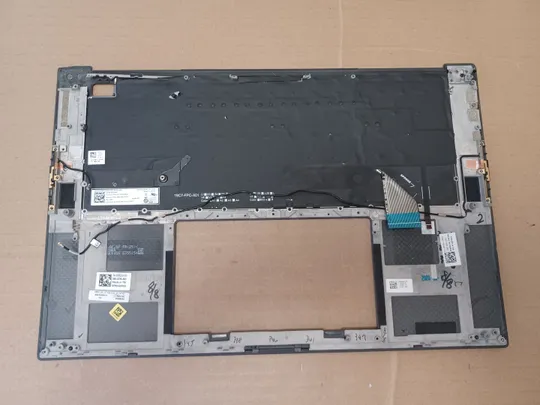 Купити номер1051-7 корпус кришка 0G6RGD AQ2SH000111  з клавіатурою 0PD3N6 PK33RH2A20  для Dell XPS 15 9500 9510 PRECISION 5550 5560 Палмрест корпус топкейс Верхня панель палмрест cover-C оригінал