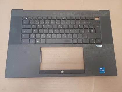 фото, номер1056-7 Кришка панель палмрест 023WMY клавіатура робоча для DELL XPS 17 9700 9710 Precision 5750 5760  топкейс Верхня панель палмрест cover-C оригінал