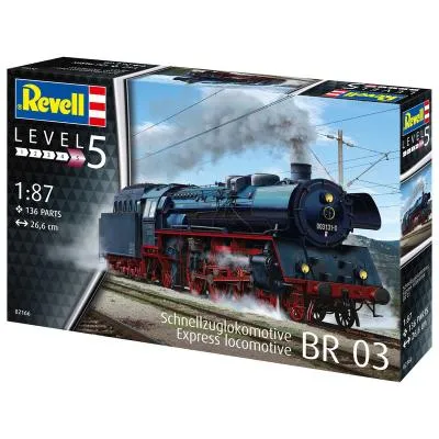 Сборная модель Revell Экспресс локомотив BR03 с тендером уровень 5, 1:87 (RVL-02166) Ціна