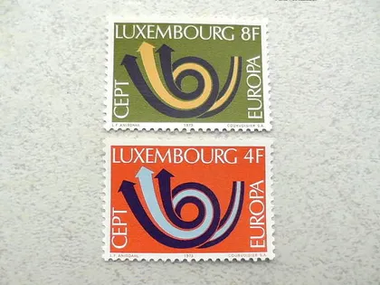 фото, Серія поштових марок Люксембург " Європа СЕРТ " 1973 рік **