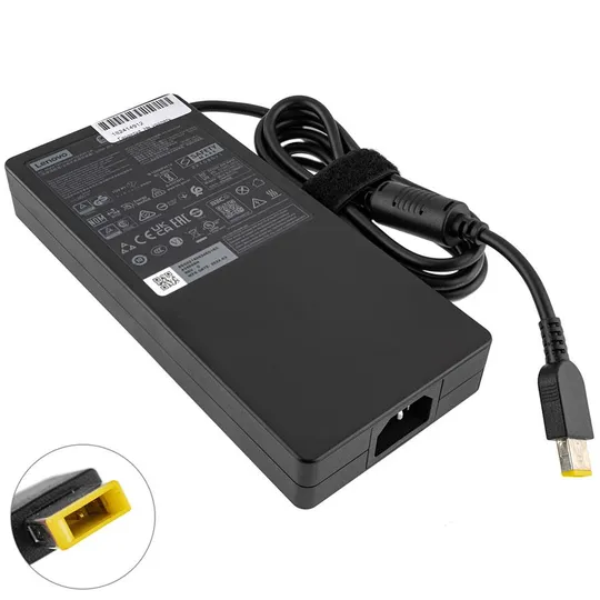 Купити Оригінальний Блок живлення для ноутбука LENOVO 20V, 16.5A, 330W, USB+pin (Square 5 Pin DC Plug), black (5A11K06360)