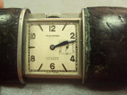 часы карманные хронометр слайдер дорожные movado chponometre ermeto swiss made №331 Недорого