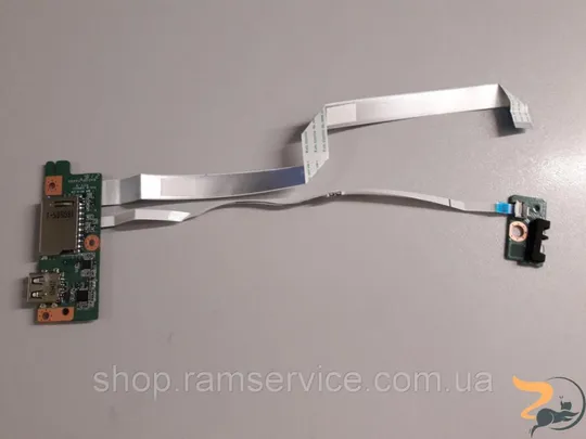 USB, Card Reader роз'єми та LED плата для ноутбука Acer CB3-531, DA0ZRUTH6D0, DA0ZRUYB6C0, б/в Ціна