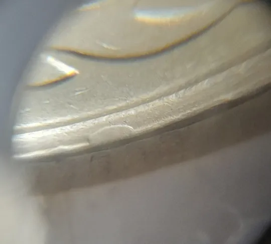 (7246) 50 копійок 1992 1АВк облой із заусенцем на канті реверса (50 копеек 1992 1АВк брак) Де купити