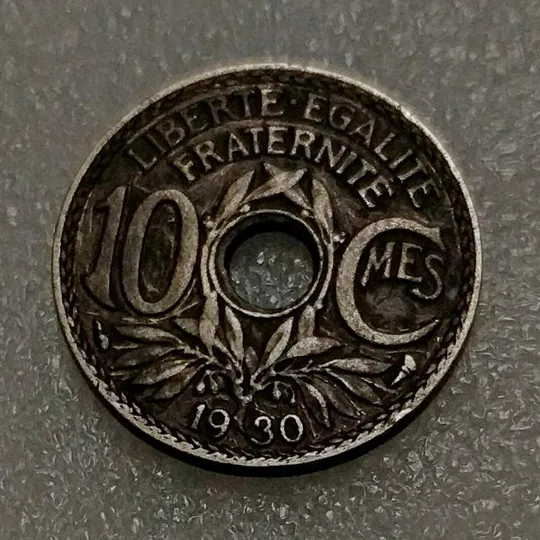 Франция 10 сантимов 1930 год Ціна