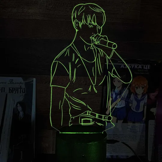 Акриловий світильник-нічник Чон Джонгук зелений tty-n001515 Ціна