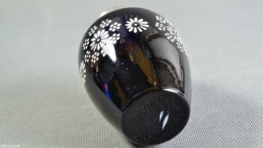 Чайниця банка синя кобальтова скло старе радянське кольорове Вживане Інтернет-аукціон