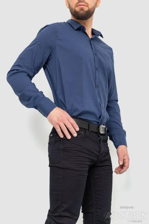 Рубашка мужская, цвет синий, 131R4686 З аукціону