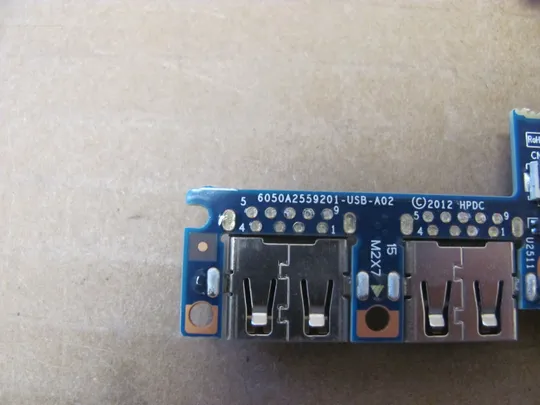 номер0919-5 Плата USB VGA 6050A2638201 6050A2559201 6050A2644201 зі шлейфом 6035B115401 6035B0101101 для HP EliteBook 745 840 G1 G2 оригінал Продаж