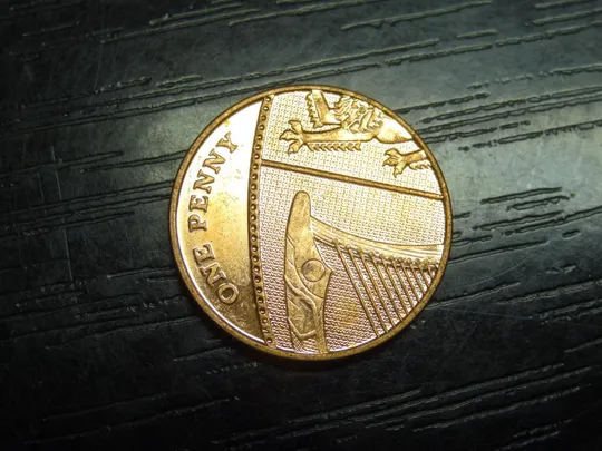 1 пенні 2016 Британія Ціна