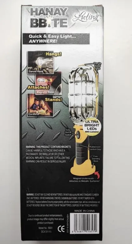 Робочий ліхтар, аварійний ly-402 з магнітом і гачком Інтернет-аукціон