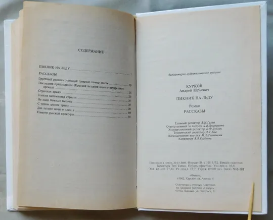 Книга - Андрей Курков - Пикник на льду - 2000 рік Інтернет-аукціон