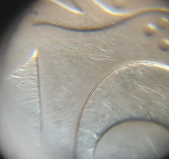 (4175) 10 копійок 1992 2.1ВАм роздвоєний, ступінчастий кант + зминання на реверсі (10 копеек 1992 2.1ВАм) Інтернет-аукціон