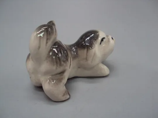 Купити Фигура фарфор статуэтка миниатюра Европа собака щенок играет собачка 3,2 х 5 см №13221