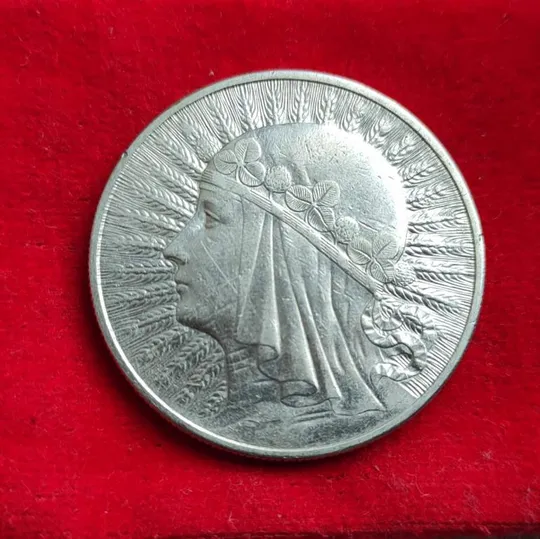 Купити 10 злотых 1933 года Ядвига монета серебро Польша fbm616