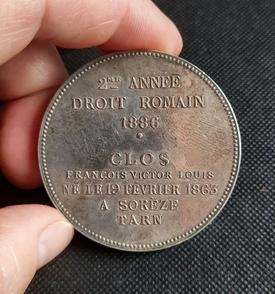 медаль 19 століття Університет Франції 1886 р. МЕДАЛЬ срібло рідкість Чудовий стан! Велика- Майже 50 грам! Де купити