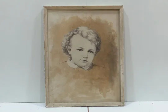 Картина Портрет Ульянова. Графика, картон В раме 37х47 см, без рамы 34х45 см №71 Ціна