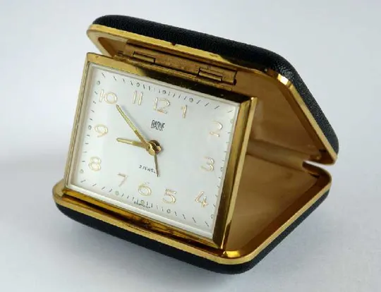 Дорожній годинник будильник BADUF 1970-ті Germany З аукціону