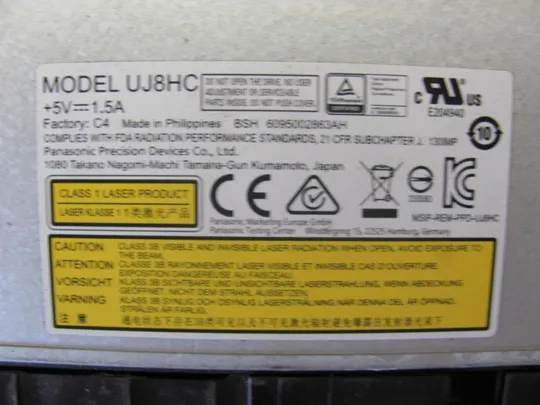 номер0090-12 DVD-привод UJ8HC для ASUS P2520 PC DVD привід заглушка панелі CD/DVD для ноутбуків CD зчитувач дисків читалка оригінал Недорого