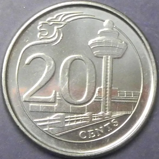 20 центів 2013 Сінгапур Ціна
