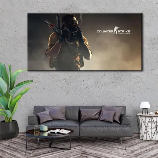 Картина на холсті CS Go 90x180см Продаж