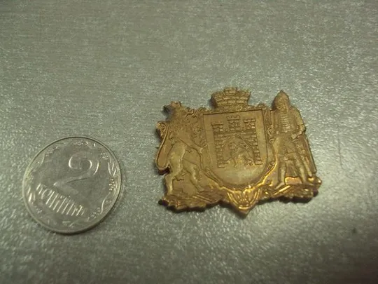 знак герб львов латунь №7368 Ціна