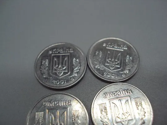 монета украина 2 копейки 2001 лот 4 шт №15002А Де купити