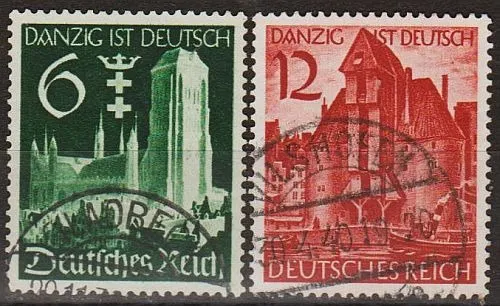 1939 - Рейх - Гданськ - німецький Mi.714-15 _2.0 € Ціна