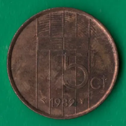 фото, 5 центів 1982 року Нідерланди [КВ]