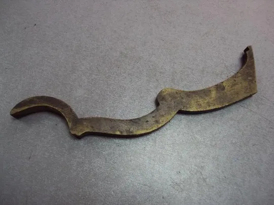 Деталь фрагмент запчасть латунь клейма H. SPEISER длина 23 см №11585 Інтернет-аукціон