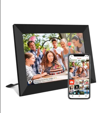 фото, Цифрова фоторамка WiFi Photo Frameo 10 електронна рамка для фото із сенсорним дисплеєм