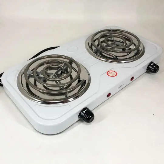 Плита электрическая Suntera DP-1915, мощная настольная электроплита, плита бытовая. Цвет: белый Недорого