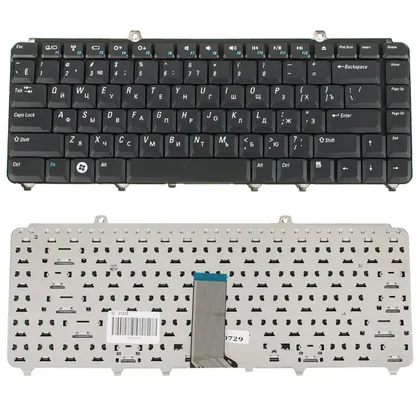 фото, Клавіатура для ноутбука DELL (Inspiron: 1420, 1521, 1545, Vostro: 1400, 1500, XPS: M1330, M1420, M1530 ) rus, black