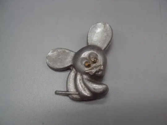 Купити знак детский мышка серая пластик №15246