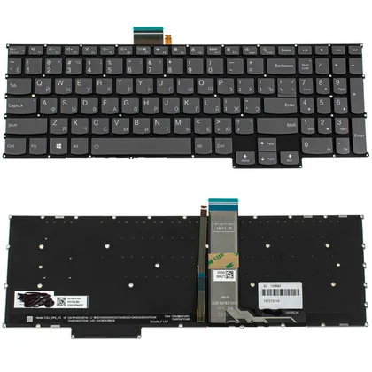 фото, Клавіатура для ноутбука LENOVO (ThinkBook 16p G2, G3), rus, black, без кадру, підсвічування клавіш (оригінал)