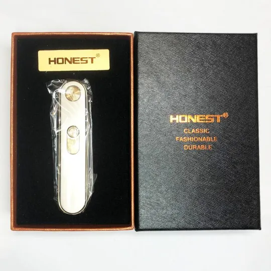 USB зажигалка в подарочной упаковке &quot;Honest&quot; 77127. Цвет: серый Де купити