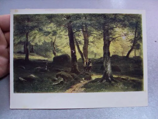 открытка с новым годом картина склейка две открытки на листе №12324 Продаж