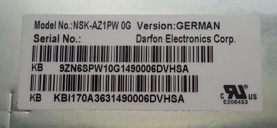 Клавіатура з ноутбука ACER TravelMate 8573 MS2338 NSK-AZ1PW З аукціону