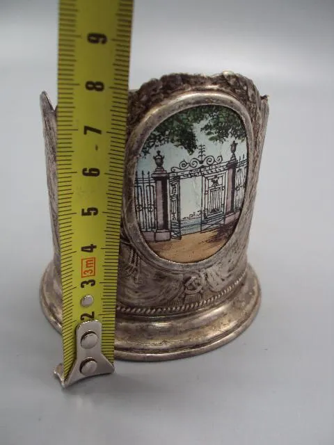 Купити Подстаканник Ленинград металл эмаль высота 8 см, диаметр 7 см №13654