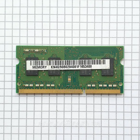 Купити Модуль пам&#039;яті Samsung 4GB 1Rx8 PC3L-12800S (DDR3L) M471B5173DB0-YK0 для ноутбука
