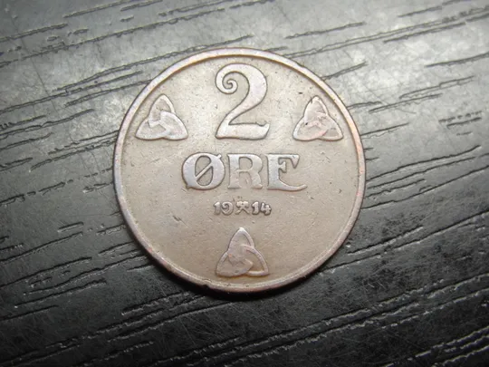 2 оре Норвегія 1914 Ціна